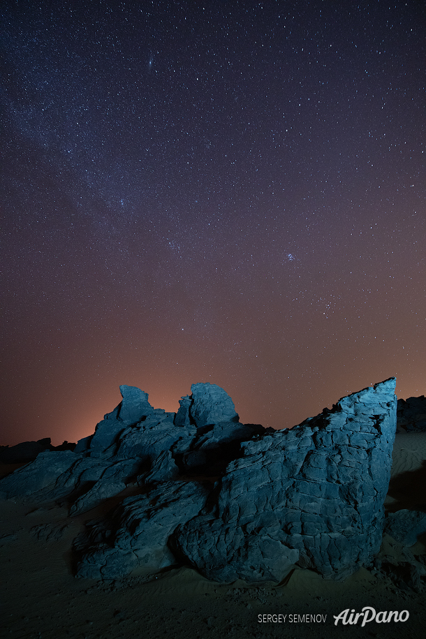 Milky Way above Sahara Desert