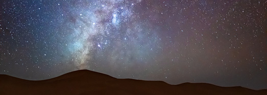 Milky Way above Sahara Desert