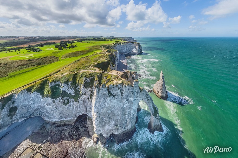 White cliffs, Etretat, France