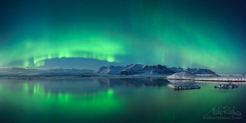 Polar lights in Iceland