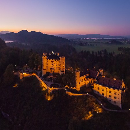 Fussen Town, Neuschwanstein and  Hohenschwangau Castles, Germany