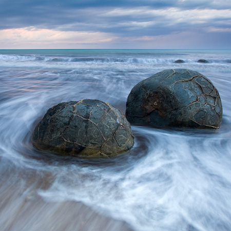 Moeraki boulders, New Zealand