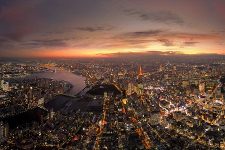 Tokyo at night, Japan