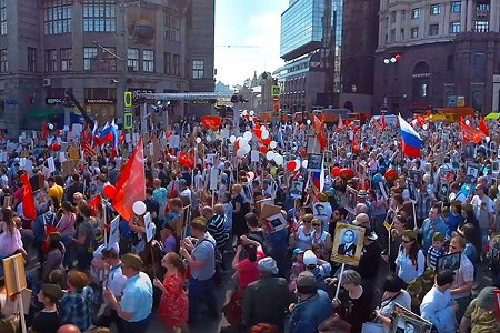 March Immortal Regiment, Moscow, May 9,  2016