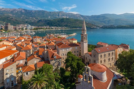 The old town of Budva, Montenegro