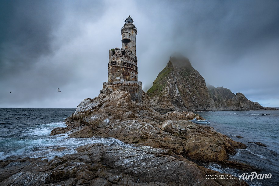 Aniva Lighthouse. Sakhalin Island, Russia