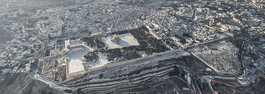 Scenic flight over Jerusalem