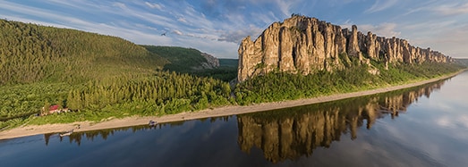 National park Lena Pillars