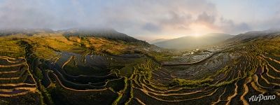 Panorama of Samaba Terraces