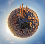 East side of Sagrada Familia. Planet