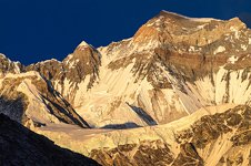 Gyachun Kang at sunset, 7916 m