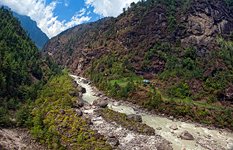 Milky river Dudh Kosi