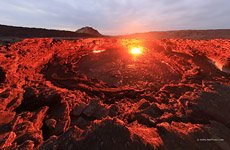 Crater of the Erta Ale volcano