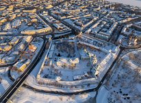 Bird's eye view of the Transfiguration Monastery