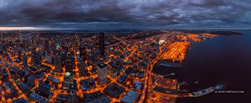 Seattle at night