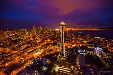 Space Needle at night