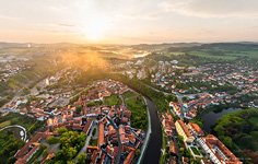 Krumlov at sunrise