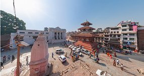 View from the stairs of Maju Deval Pagoda