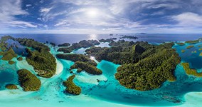 Wayag islands, Raja Ampat, Indonesia, aerial photo #11