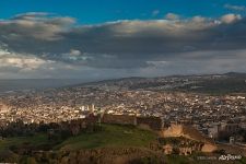 The fortress wall and the medina of Fez