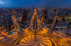 The Gate of Europe towers. Madrid, Spain The Gate of Europe towers. Madrid, Spain