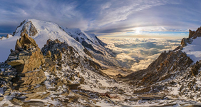 View from the Refuge des Cosmiques