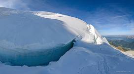 Mont Blanc du Tacul uprising crack #1