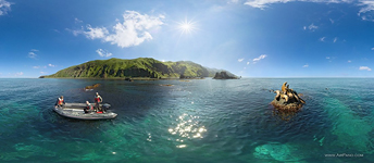 Sea Lions colony at Moneron Island