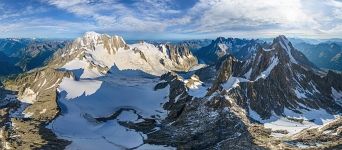 Near Dent du Geant, Mont Blanc, Italy-France