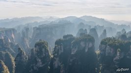 Heaven Pillar. Morning mist