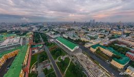 Over the Moscow Kremlin after the rain