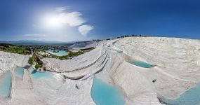 Limestone walls Pamukkale