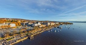 Embankment of Lake Zurich