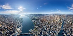 Bird's eye view of Zurich