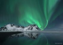 Aurora above the Stokksnes