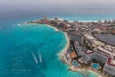 Bird's eye view of Cancun