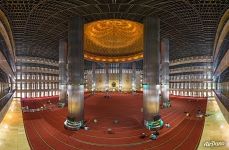 Interior of the Istiqlal Mosque