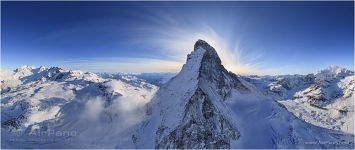 Switzerland, the Matterhorn Mountain and the Alps