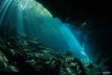 Underwater cave