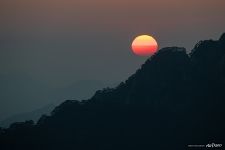 Sunset over the mountains