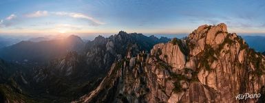 Celestial Capital Peak at sunset