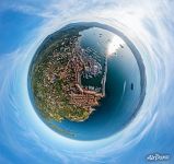 Above the port of Saint-Tropez. Planet