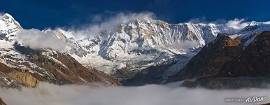 Misty morning at Annapurna BC