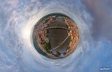 Planet of Charles Bridge. Prague, Czech Republic