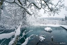 Plitvice Lakes in winter