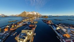 Architecture of the Henningsvær fishing village