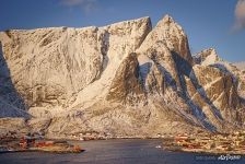 Mountains of Lofoten archipelago