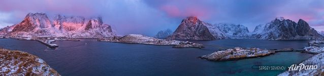 Panorama of Lofoten archipelago