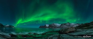 Northern lights above Senja Island