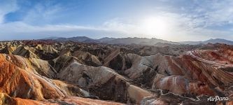 Panorama of the Zhangye Danxia Geopark